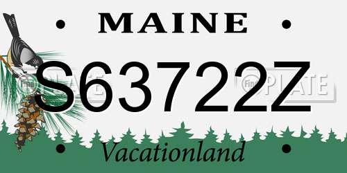 S63722Z Maine License Plate