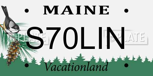 S70LIN Maine License Plate