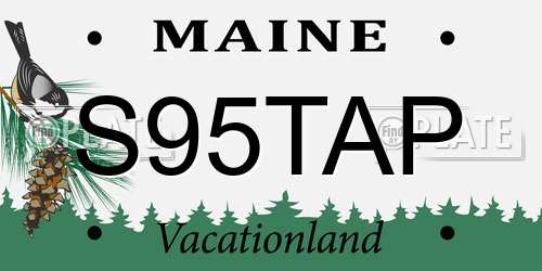 S95TAP Maine License Plate