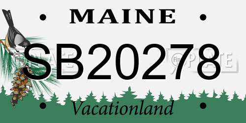 SB20278 Maine License Plate