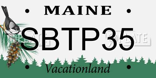 SBTP35 Maine License Plate