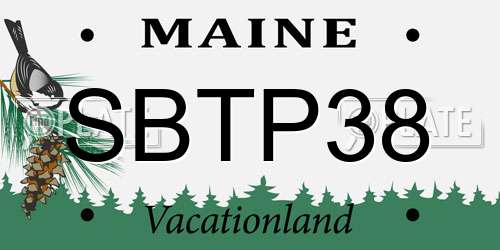 SBTP38 Maine License Plate