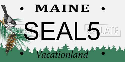 SEAL5 Maine License Plate