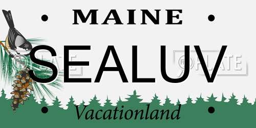 SEALUV Maine License Plate