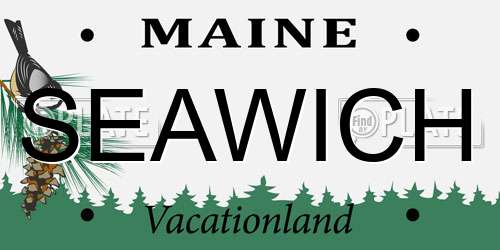 SEAWICH Maine License Plate