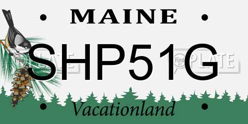 SHP51G Maine License Plate
