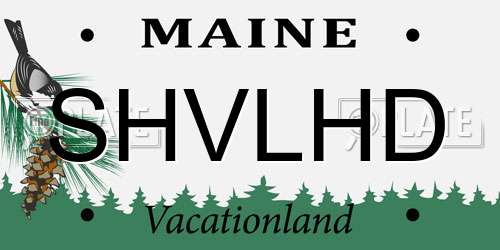SHVLHD Maine License Plate