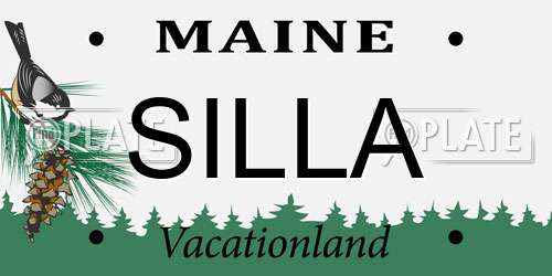 SILLA Maine License Plate