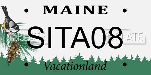 SITA08 Maine License Plate