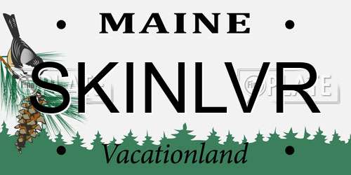 SKINLVR Maine License Plate