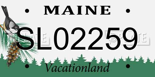 SL02259 Maine License Plate