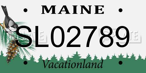 SL02789 Maine License Plate