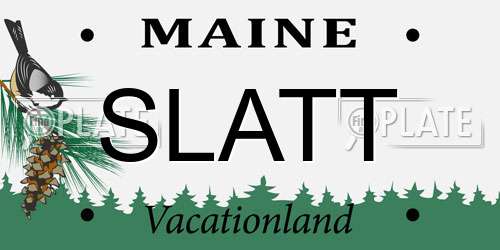 SLATT Maine License Plate