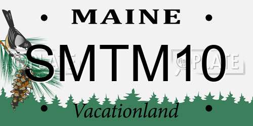 SMTM10 Maine License Plate