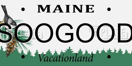 SOOGOOD Maine License Plate