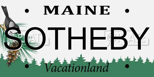 SOTHEBY Maine License Plate