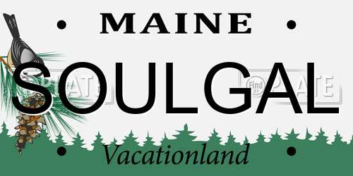 SOULGAL Maine License Plate
