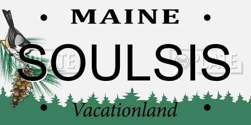 SOULSIS Maine License Plate