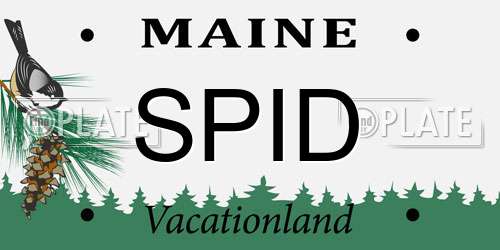SPID Maine License Plate