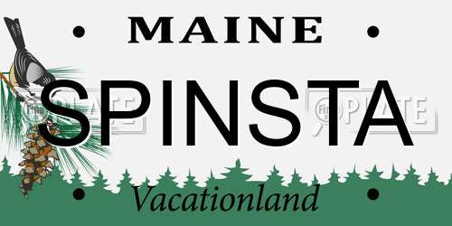 SPINSTA Maine License Plate
