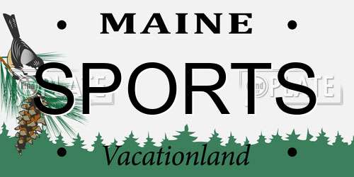 SPORTS Maine License Plate
