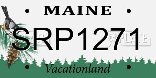 SRP1271 Maine License Plate