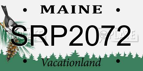 SRP2072 Maine License Plate