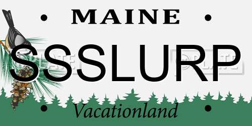 SSSLURP Maine License Plate