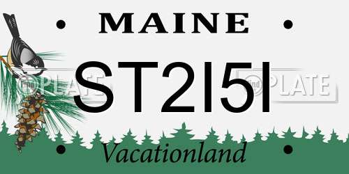 ST2I5I Maine License Plate