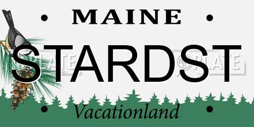 STARDST Maine License Plate