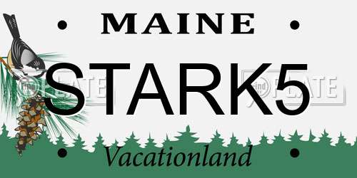 STARK5 Maine License Plate