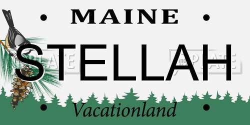 STELLAH Maine License Plate