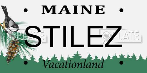 STILEZ Maine License Plate