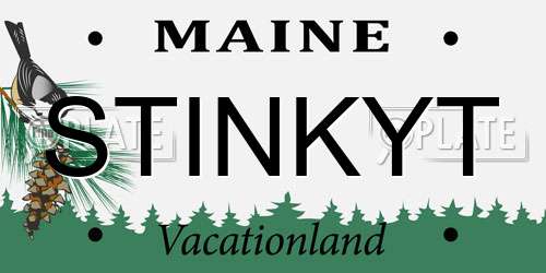STINKYT Maine License Plate