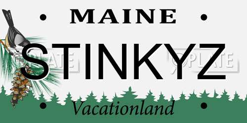 STINKYZ Maine License Plate