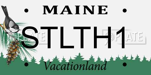 STLTH1 Maine License Plate