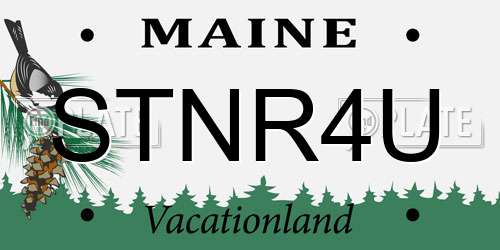 STNR4U Maine License Plate
