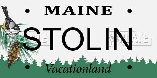 STOLIN Maine License Plate