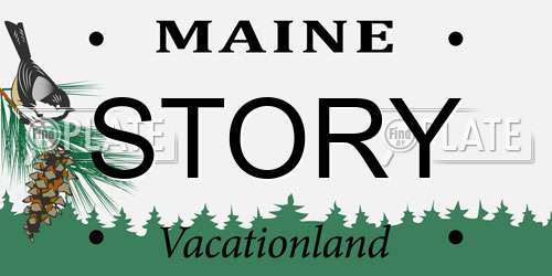 STORY Maine License Plate
