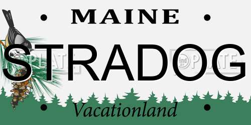 STRADOG Maine License Plate