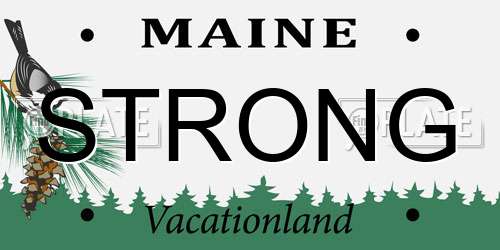 STRONG Maine License Plate
