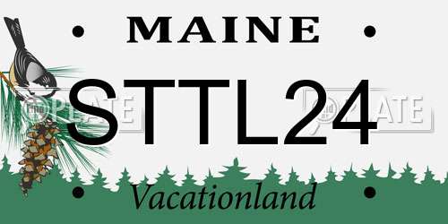 STTL24 Maine License Plate