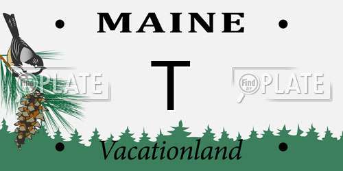 T Maine License Plate