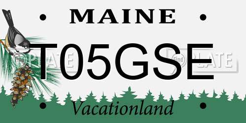 T05GSE Maine License Plate