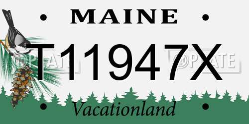 T11947X Maine License Plate