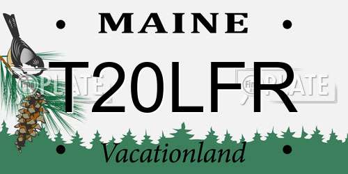 T20LFR Maine License Plate