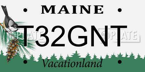 T32GNT Maine License Plate