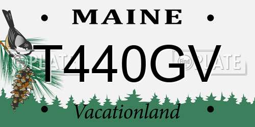 T440GV Maine License Plate