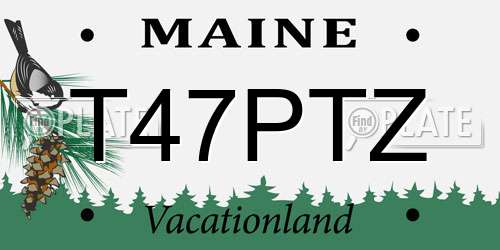 T47PTZ Maine License Plate