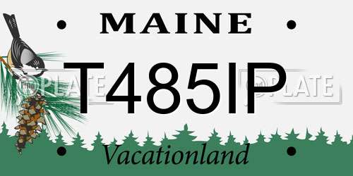 T485IP Maine License Plate